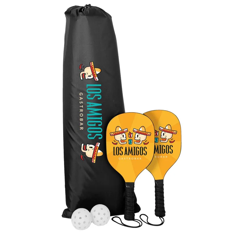 Pickleball Set Plus with Net, Imprinted Net & SS Paddles view 7