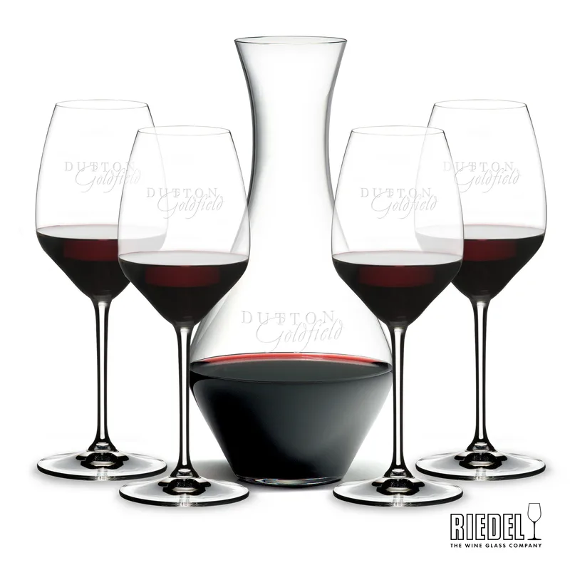 Decanter & 4 Wine