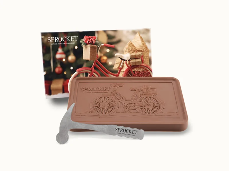 Epic 1lb. Engraved Chocolate Bar with Classic Custom Packaging view 2