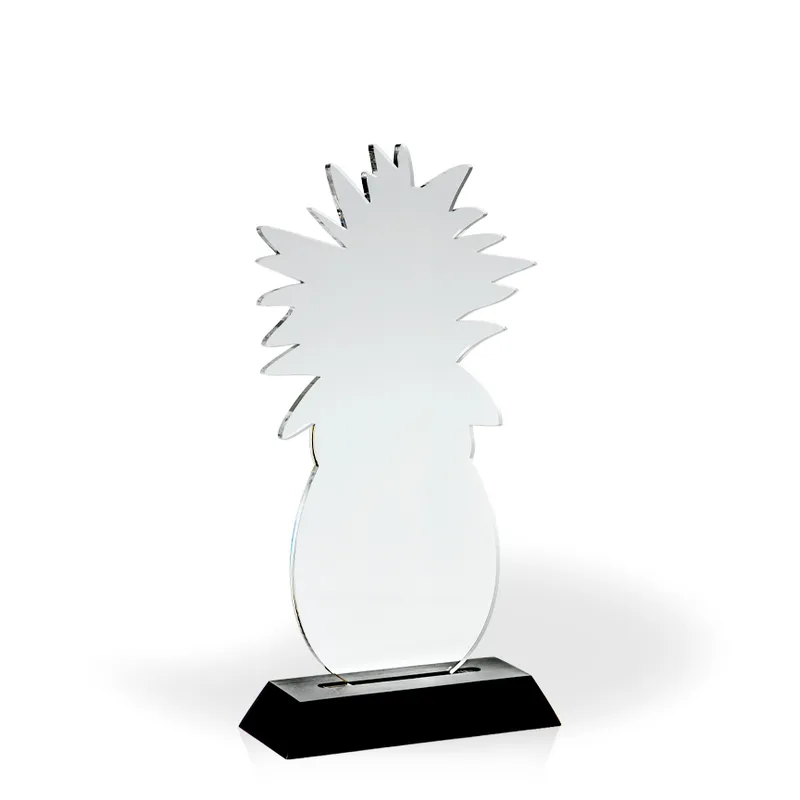 Pineapple Award with Black Wood Base - UV Printed view 2