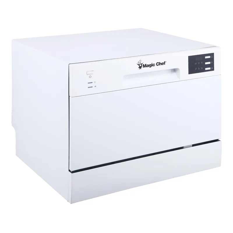 Magic Chef 6 Place Setting Countertop Dishwasher - White