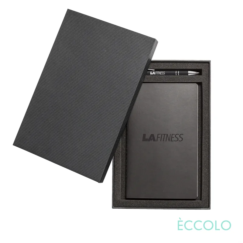 Journal & Kurt Pen Gift Set, Black 100% / Black