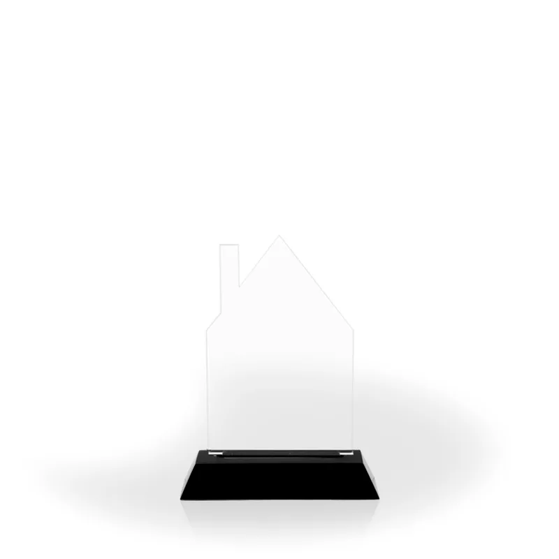 Homestead Award with Black Wood Base, Medium - Engraved view 2
