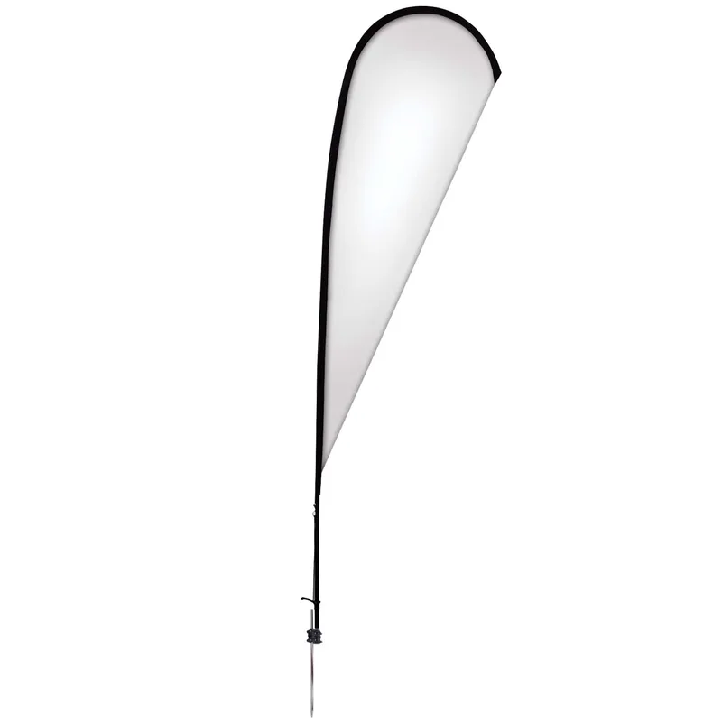 11.5' Elite Teardrop Nylon Sail Sign Flag, 1-Sided, Spike view 2