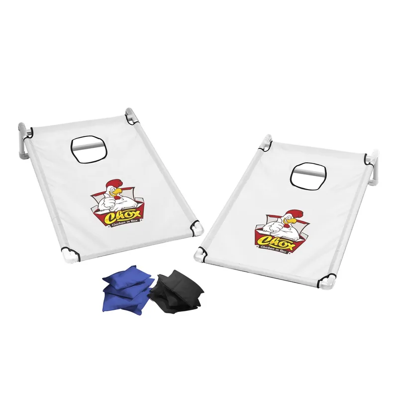 Portable Cornhole, 4 Black & Royal Bean Bags view 5