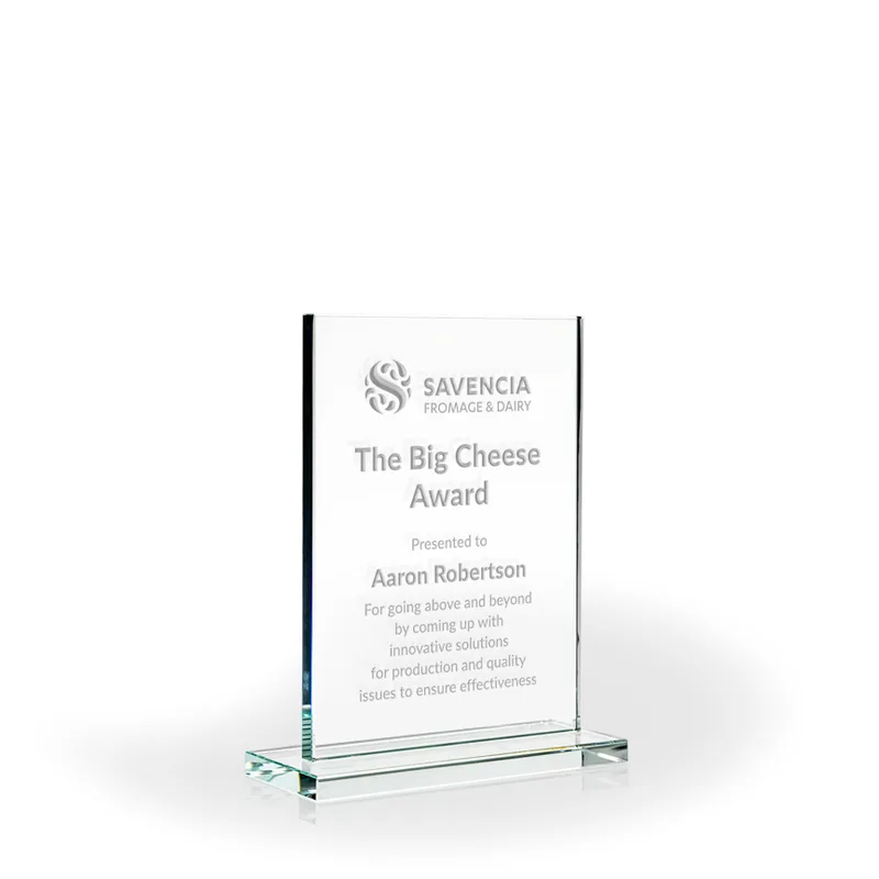 Acclaim Glass Rectangle with Base, Medium