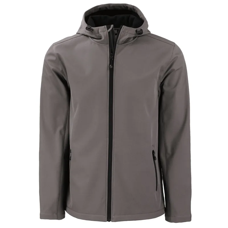 Clique Tempo Recycled Stretch Softshell Mens Hooded Jacket view 2