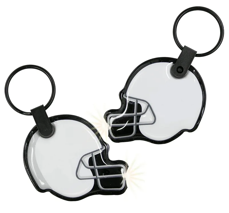 ShapeLights™ Color-A-Shape Key Ring Flashlight (Football Helmet)