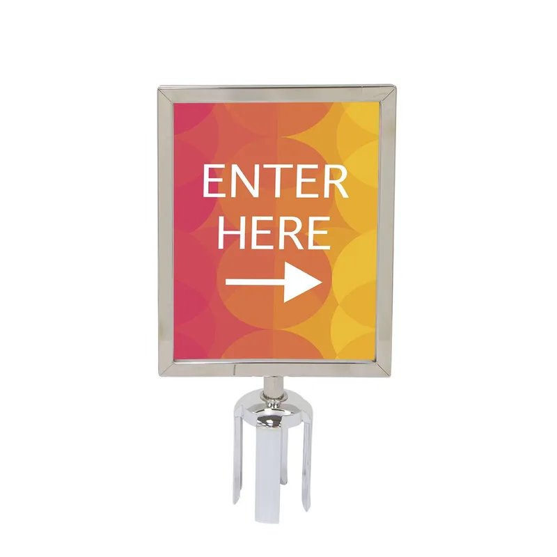 Belt Barrier Sign Holder Kit view 2