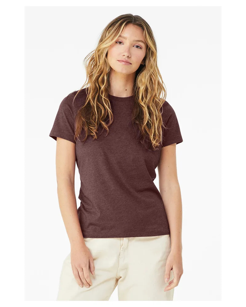 BELLA+CANVAS Ladies' Relaxed Heather CVC Short-Sleeve T-Shirt view 6