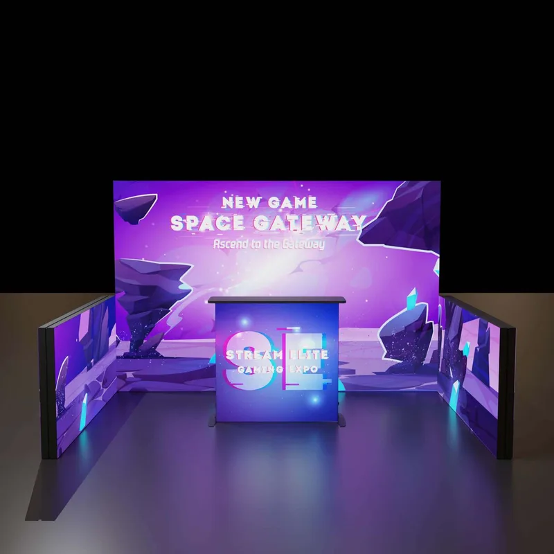 8'H Astra Plus Modular Booth Kit 1 view 3