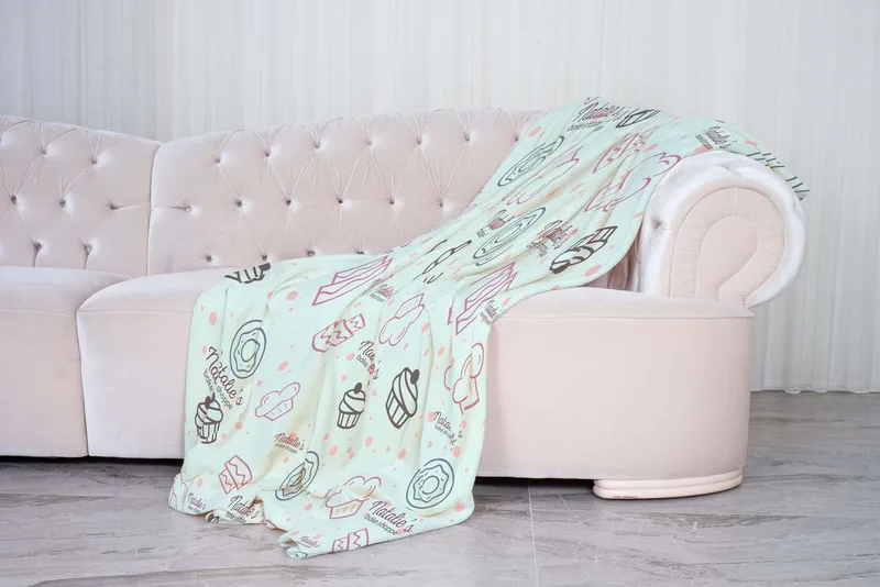 60" x 80" Sherpa Blanket Dye Sub view 4