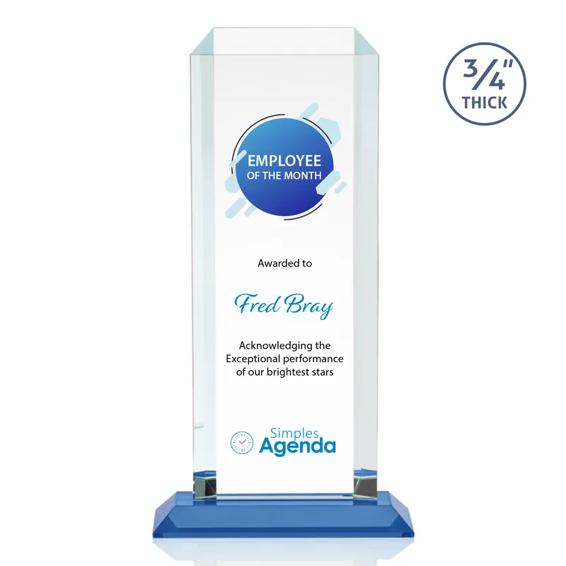 VividPrint™, Standard base, Sky Blue, 7" x 13.75" x 3"