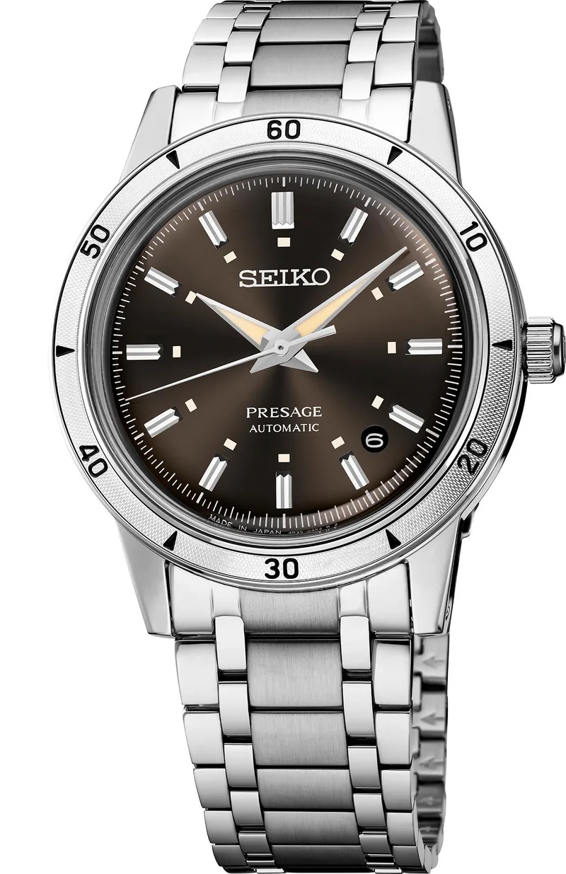Seiko Watch Presage Style 60S Ss Automatic Brown Dial