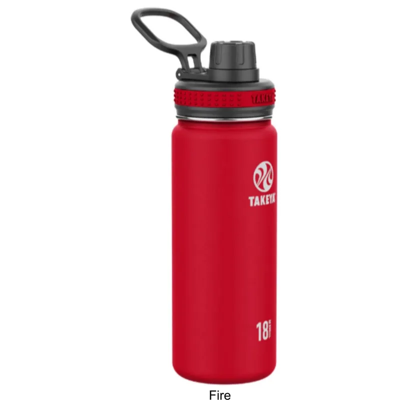 18 oz Takeya® Stainless Steel Insulated Originals Water Bottle w/ Spout Lid view 2