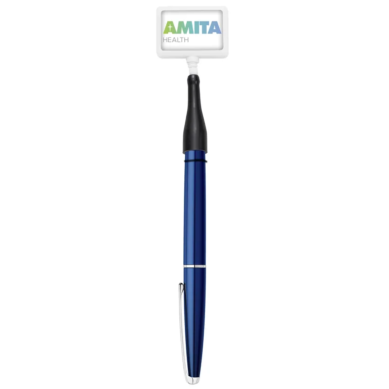 Anti-Microbial Rectangle Retractable Pen Holder view 4