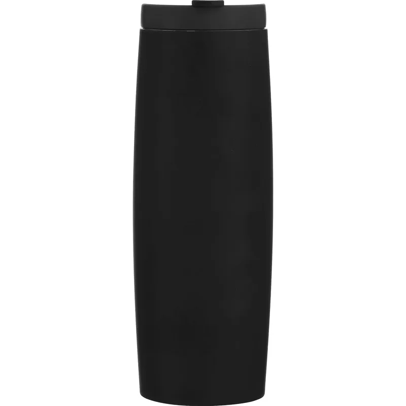 16.9 oz Cove Travel Tumbler (Matte Black) view 2