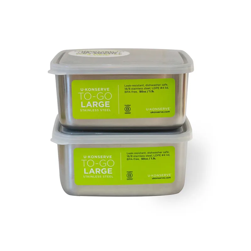 U Konserve Square To-Go Food Storage - Set Of 2