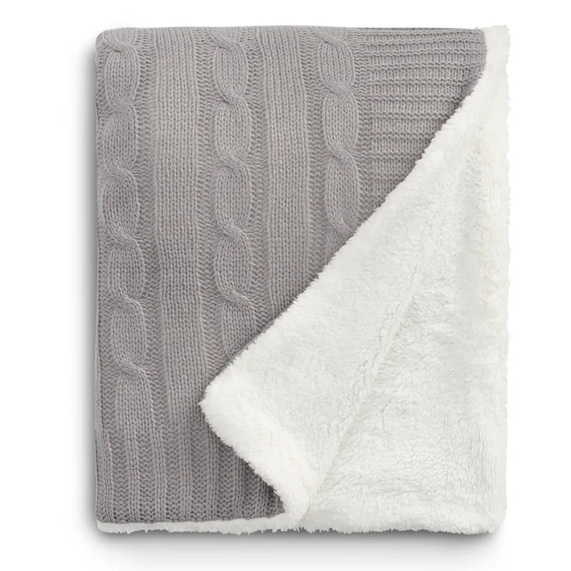 Field & Co.® Cable Knit Sherpa Blanket view 2