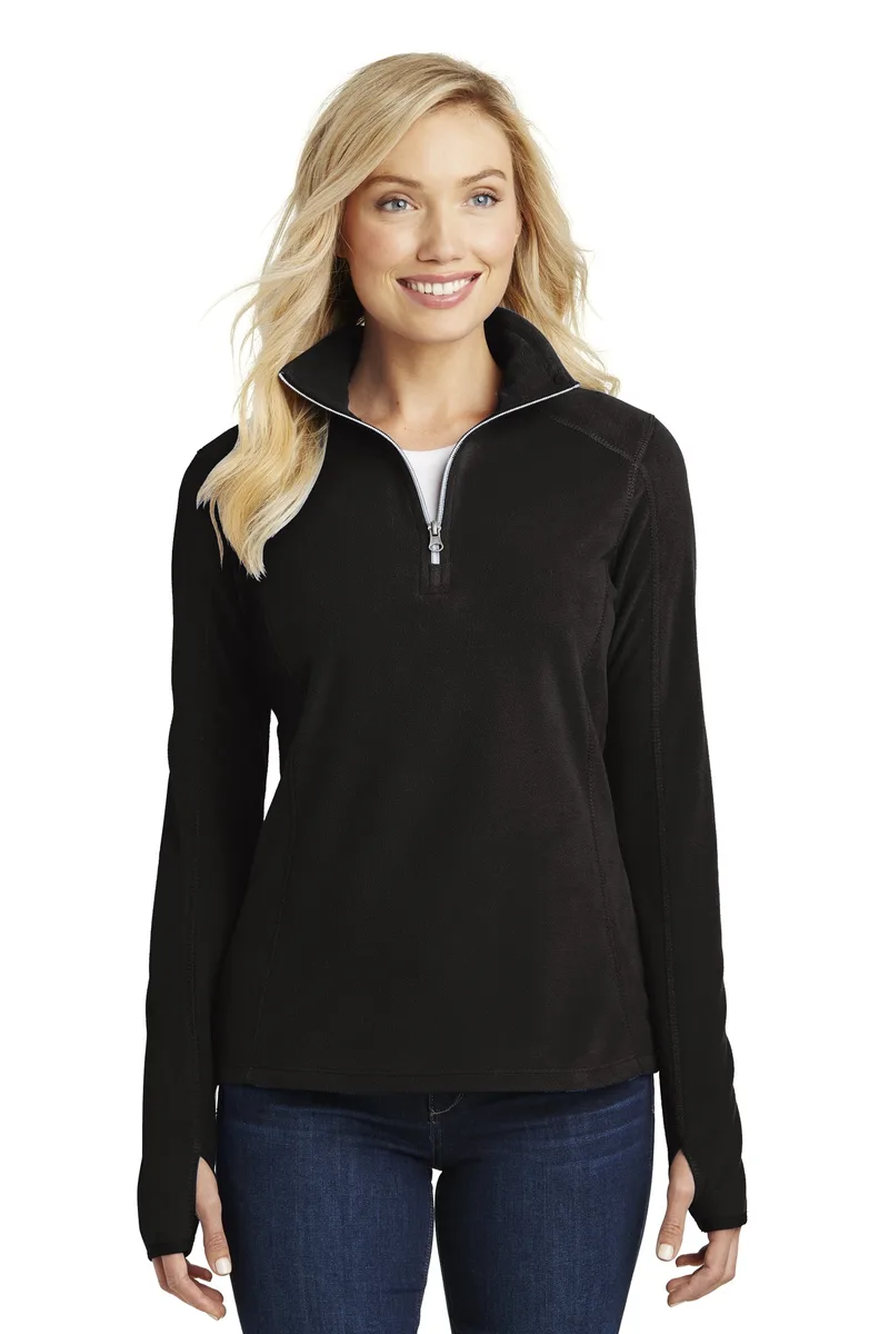 Port Authority® Women's Microfleece 1/2-Zip Pullover. view 3