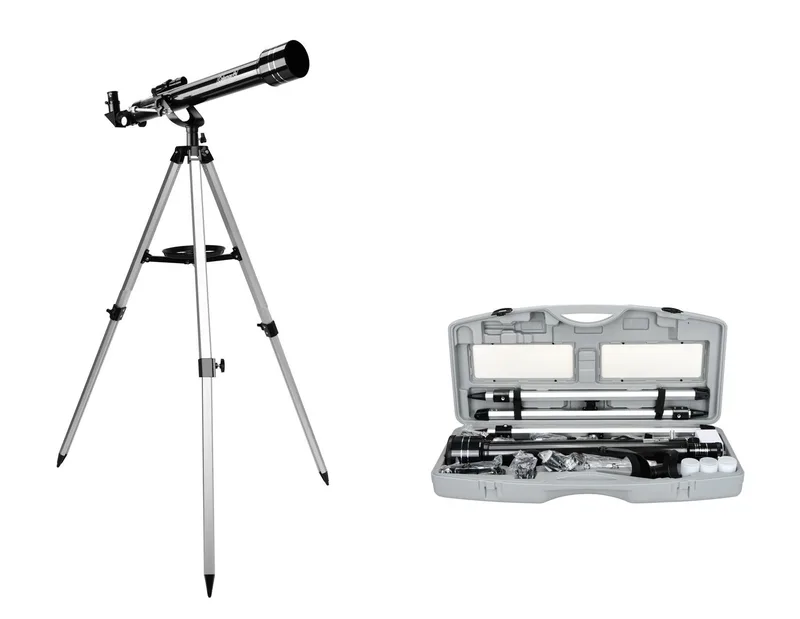 Coleman 525X Refractor Telescope W/ Carrying Case - Metallic Charcoal Gray