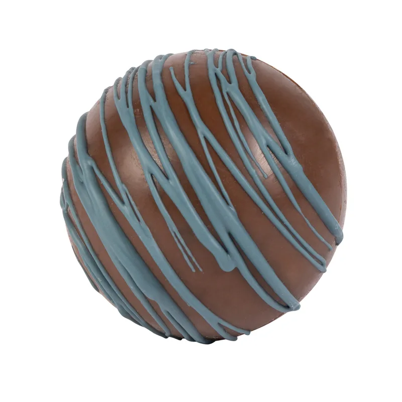 Blue Drizzle Hot Chocolate Bomb in Full Color Gift Box view 2