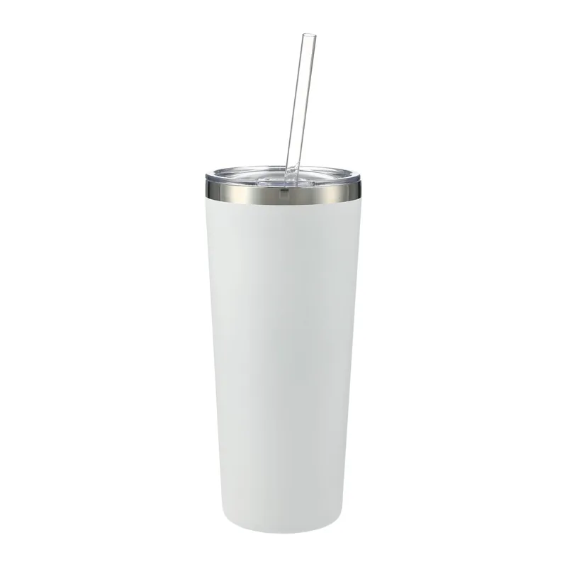 White Blank w/Straw View