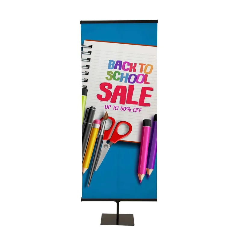 30" Everyday Snap Rail Double-Sided Banner Display Kit view 3