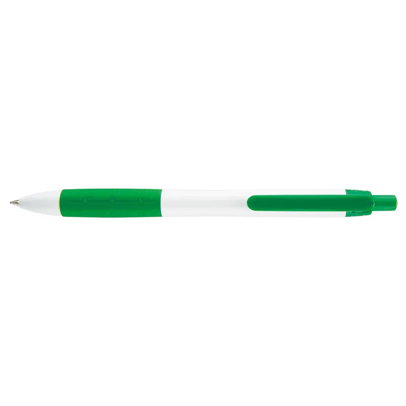 White/Green Blank Front View
