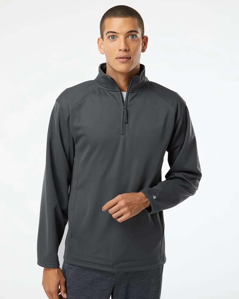 Badger Performance Fleece Quarter-Zip Pullover view 2