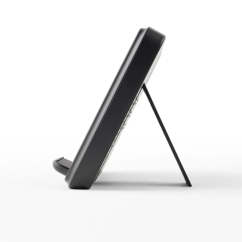 Obelisk, Wireless Charging Phone Stand with Digital Alarm Clock and Temperature / Humidity Display view 3