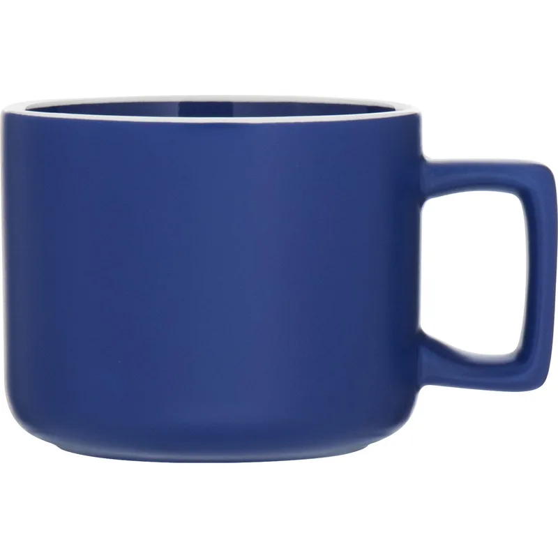 12 oz Helio Ceramic Mug (Matte Royal Blue) view 2