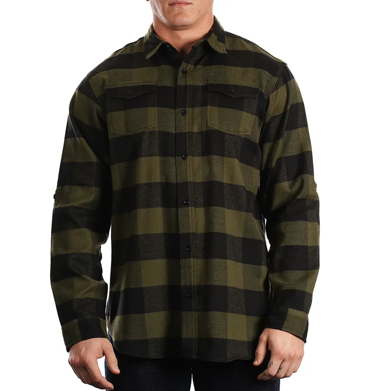 Burnside Men's Plaid Flannel Shirt view 3