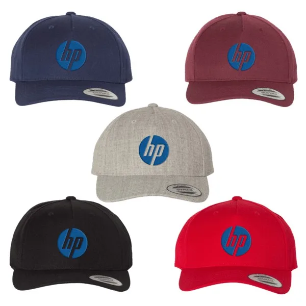 Yupoong 5789M 5-Panel Wool Blend Cap view 2