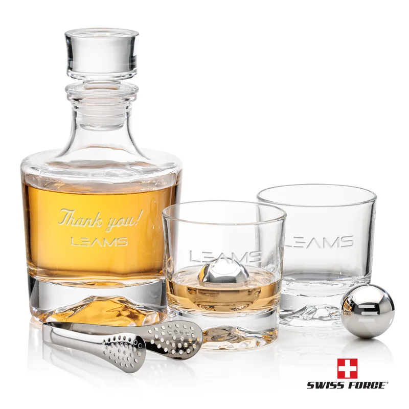 Whiskey Ball Set, Laser Engraving