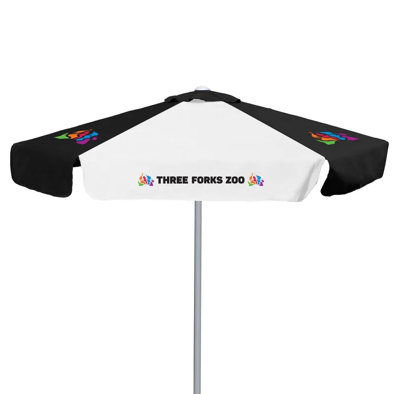 7' E-Z Glide Market Umbrella Kit With Valance (6 Imprints) view 6