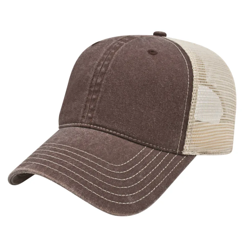Washed Pigment Dyed Trucker Cap view 5