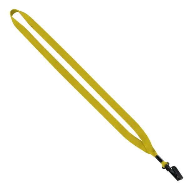 1/2" Polyester Lanyard with Plastic Bulldog Clip view 2
