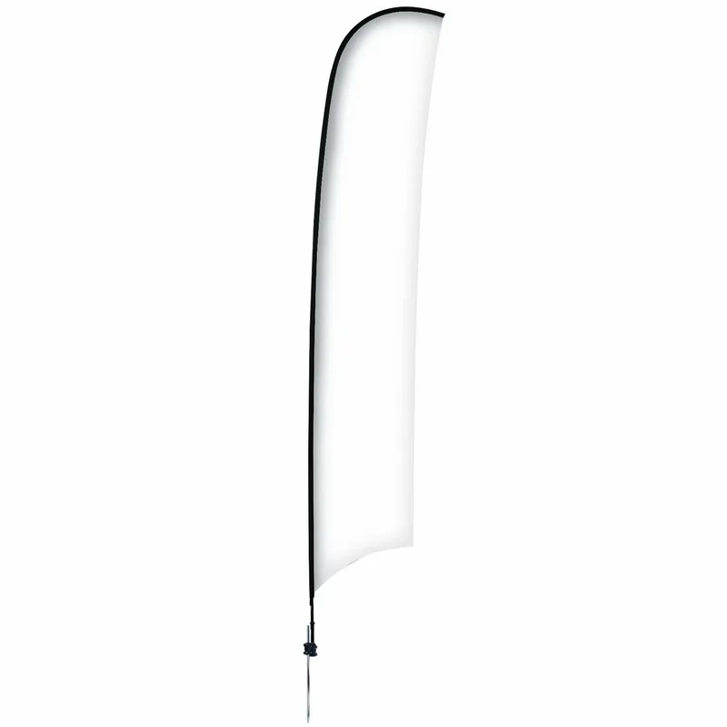 17' Premium Razor Sail Sign Flag, 1-Sided, Ground Spike view 2