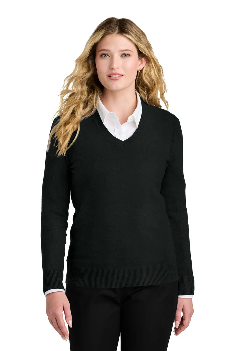Port Authority® Women's Easy Care V-Neck Sweater view 3
