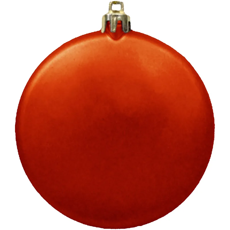 3" Satin Finish Flat Shatterproof Ornament view 6