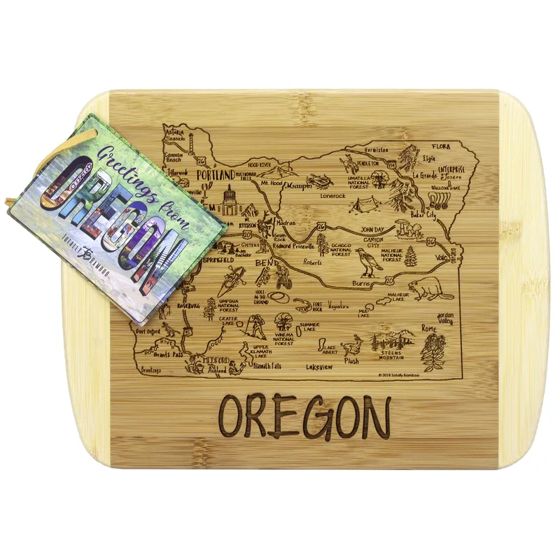 A Slice of Life Oregon Serving & Cutting Board view 2