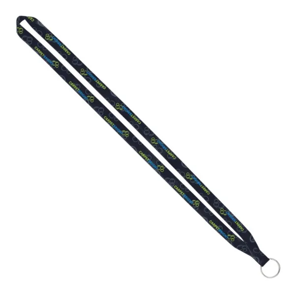 IMPORT Rush 1/2" Dye-Sublimated Lanyard with Sewn Silver Metal Split-Ring view 5