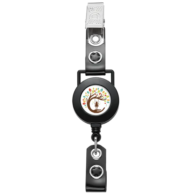Round Hanger Retractable Badge Reel view 4