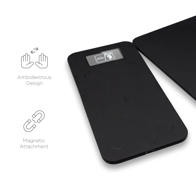 Slate, 15W Reversible Wireless Charger Mouse Pad view 3