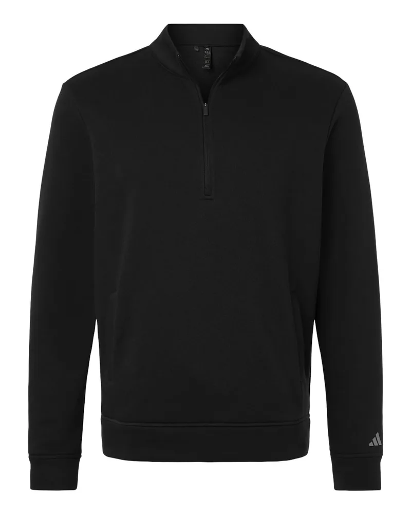 Adidas® Men's Elevated Fleece Quarter-Zip Pullover Sweater view 2