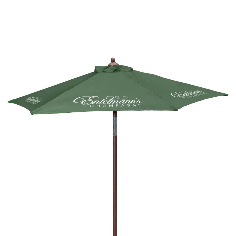 7' Wood Look Tilting Market Umbrella Kit (6 Imprints) view 5