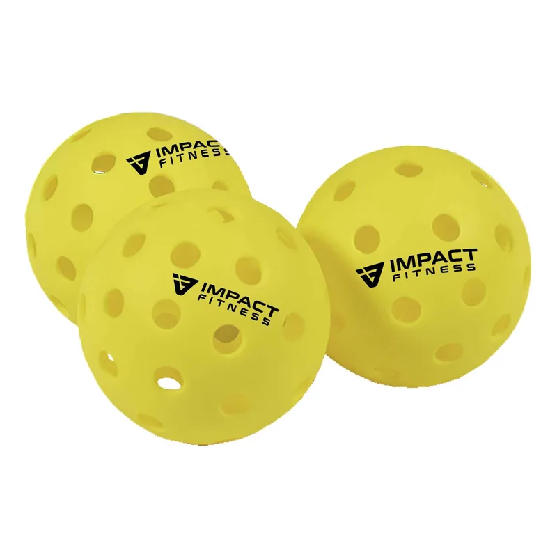 Indoor/Outdoor Pickleball Plus Imprinted Balls and Mesh Bag view 3