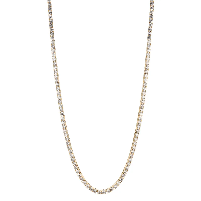 Nadri Love All Tennis Gold Slider Necklace