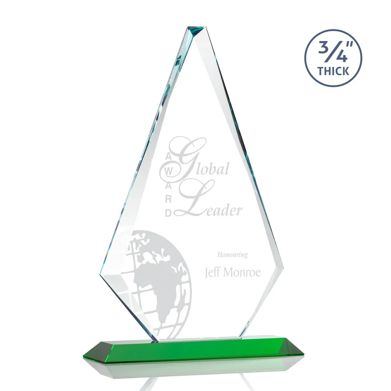 Deep Etch, Standard base, Green, 10" x 15.25"